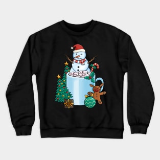 Cute and Lovely Animals with Christmas Vibes Crewneck Sweatshirt